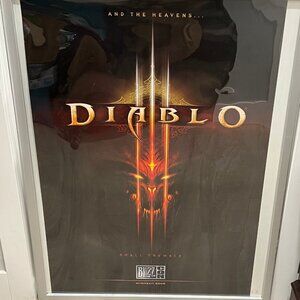 Diablo III 3 BlizzCon 2008 Art Poster Convention Exclusive